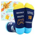 ZENO Lustige Socken für Jungen – Coole Gaming-Socken als Geschenk zum Geburtstag