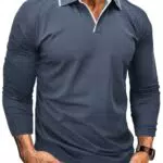 Zetieny Langarm Poloshirt Herren – Klassisches Polo für Freizeit und Golf