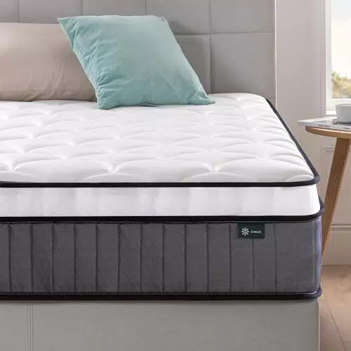 Zinus Hybrid Taschenfederkernmatratze 140 x 200 cm - Härtegrad H2-H3