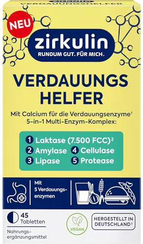 Zirkulin Verdauungshelfer – 5 in 1 Multi-Enzym-Komplex für optimale Verdauung