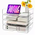 Premium Acryl Briefablage - Stapelbare Dokumentenablage für A4-Unterlagen