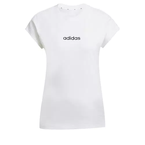 adidas Damen Essentials LINEAR T-Shirt aus Baumwolle