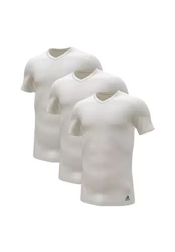 Adidas Herren V-Ausschnitt T-Shirt kurzarm – Hochwertiges Unterhemd