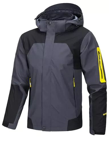 Adigau Softshelljacke Herren - Wasserdicht und Atmungsaktiv für Outdoor-Aktivitäten
