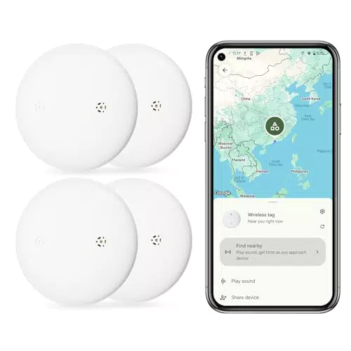 Android AirTag GPS Tracker - Schlüsselfinder kompatibel mit Google Mein Gerät Finden App