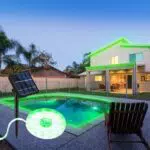 Aitesuo Solar LED Strip Dimmbar, IP65 Wasserdicht, Selbstklebend für Außenbereich