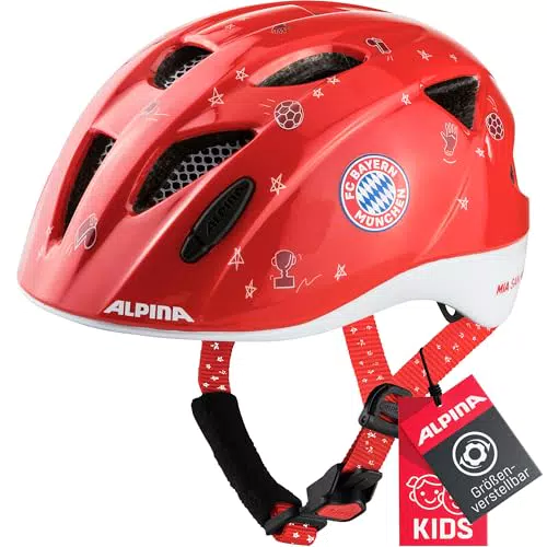 Alpina Ximo FCB - Fahrradhelm für Kinder mit LED-Licht