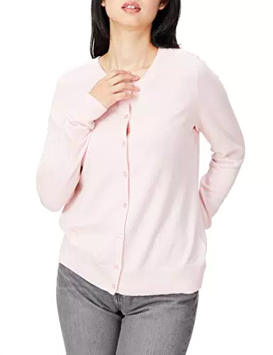 Amazon Essentials Damen Rundhalsstrickjacke in Übergröße