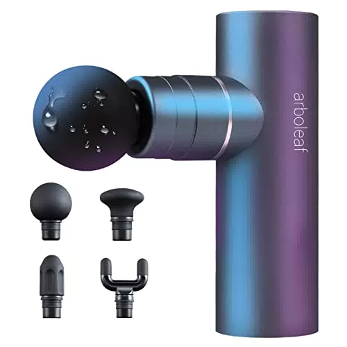 Arboleaf Mini Massagepistole mit AI, 4 Aufsätzen und USB-C Akku für Muskelentspannung