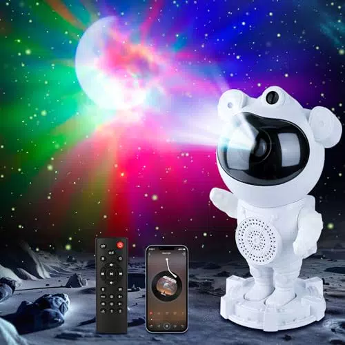 Astronaut Projektor - LED Sternenhimmel Projektor mit Bluetooth Lautsprecher und Timer