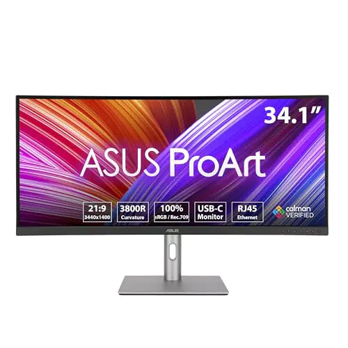 ASUS ProArt PA34VCNV 34" UWQHD Curved Monitor 21:9 IPS HDR 10 mit USB-C