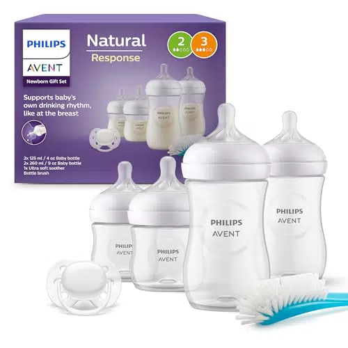 AVENT Babyflaschen Natural Response Geschenkset für Neugeborene Modell SCD838/11
