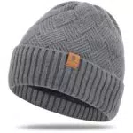 BARFULKER Beanie Mütze Unisex, warme Strickmütze mit dickem Futter für den Winter