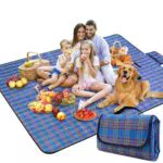 BAXIWUY Picknickdecke mit wasserdichter Unterseite - Camping Zubehör für Outdoor