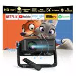 ONOAYO Mini Beamer FHD 1080P mit WiFi 6, Bluetooth 5.2 und 360° Ständer