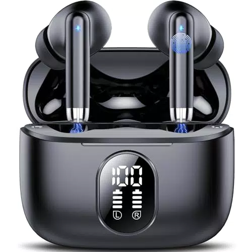 XYZ Bluetooth 5.4 Kopfhörer – Kabellose Sport In-Ear Kopfhörer mit 4 ENC Mics