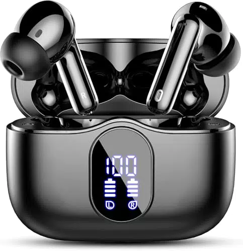 Bluetooth Kopfhörer mit 40 Std Spielzeit, ENC Lärmreduzierung und tiefem Bass