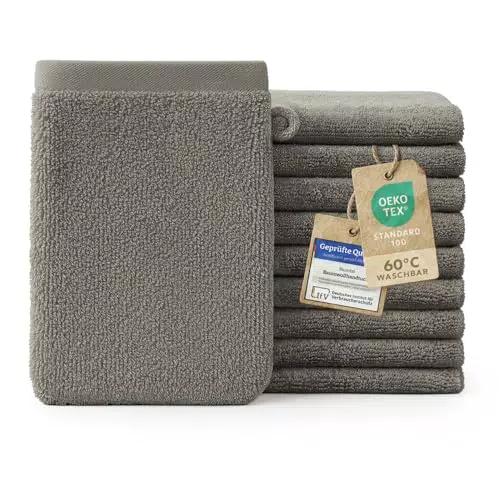 Blumtal Premium Frottier Waschlappen Set - 100% Baumwolle, Oeko-TEX zertifiziert