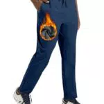 Boyzn Herren Winter Fleece Skihose mit Reißverschlusstaschen und Sonnenschutz