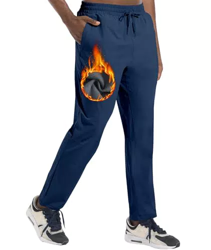 Boyzn Herren Winter Fleece Skihose mit Reißverschlusstaschen und Sonnenschutz