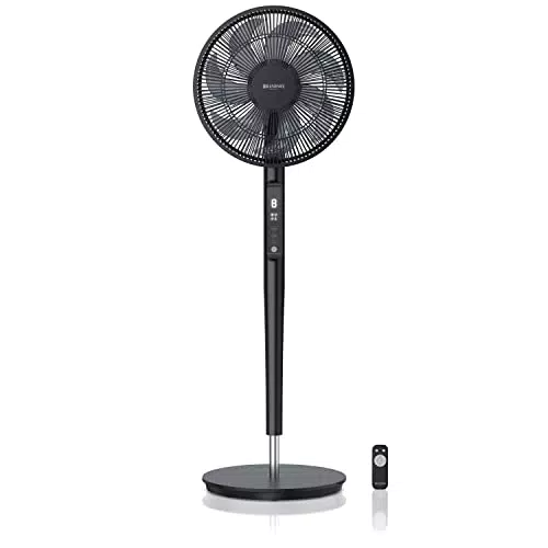 Brandson DC Standventilator energiesparend mit Fernbedienung und Timer 2025