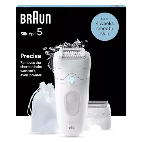 Braun Silk-épil 5 Epilierer und Damenrasierer für sanfte Haarentfernung