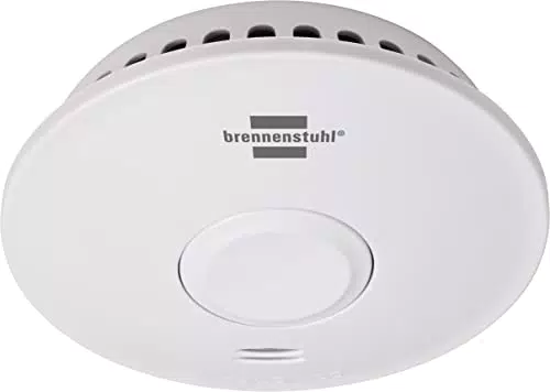 Brennenstuhl Funk-Rauchwarnmelder RM L 3101 - Vernetzbarer Rauchmelder mit Batterie
