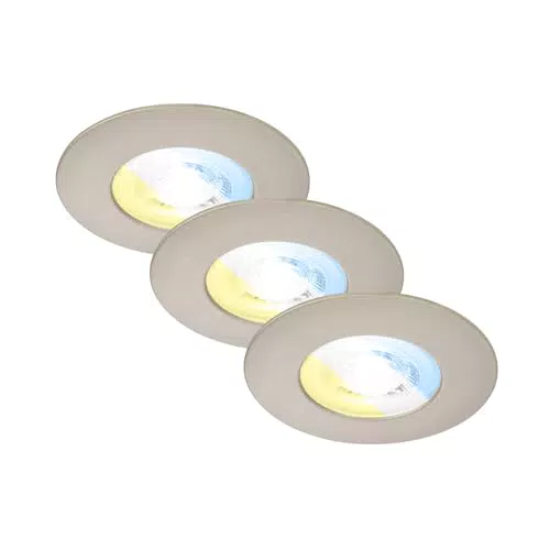 BRILONER 3er Set LED Einbaustrahler 230V, LED Strahler Badezimmer IP44