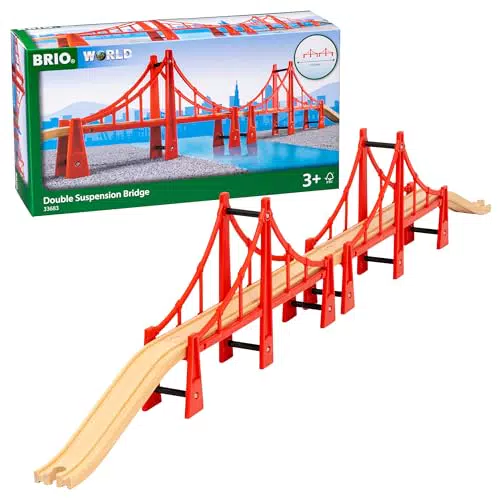 BRIO Hängebrücke für Holzeisenbahnen – Spielzeug empfohlen für Kinder ab 3 Jahren