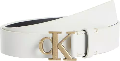 Calvin Klein Gürtel Monogram Plaque Buckle 3,0 cm Ledergürtel