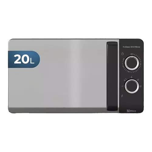 Cecotec Microondas ProClean 3160-Mirror, 20 L, Ready2Clean-Beschichtung