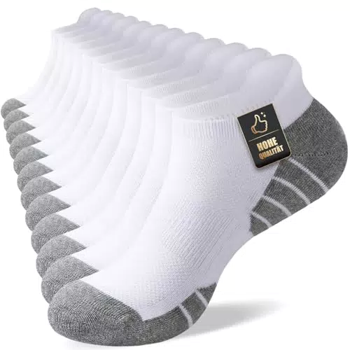 Cirorld Sneaker Socken für Herren und Damen – Atmungsaktive Baumwoll-Laufsocken
