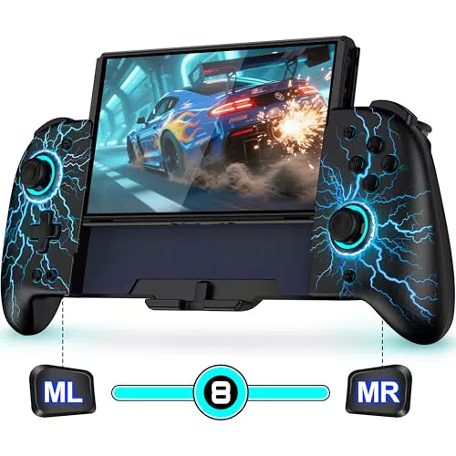Coogamefly Wireless Controller für Nintendo Switch mit RGB und 6-Achsen-Gyro