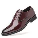 Cooleep Herren Schnürschuhe – Klassische Anzugschuhe für Hochzeit und Business