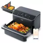 COSORI Heißluftfritteuse Dual Blaze TwinFry 10L mit 4 Heizrohren, 240 °C