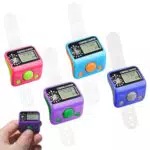 DAJASD Digitaler Handzähler mit Kompass, LED Licht und verstellbarem Fingerring