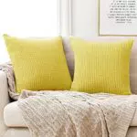 Deconovo Kissenbezug Dekokissen Zierkissenhülle Super Weich für Sofa Couch