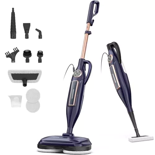 DEVOAC Dampfreiniger 8-in-1 mit Schnellaufheizung und LED-Beleuchtung