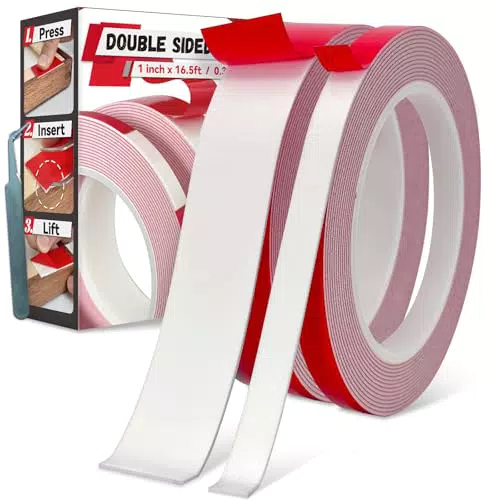 Heavy Duty Doppelseitiges Klebeband 16,5 FT für Bilder, LED und Dekoration