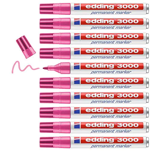 edding 3000 Permanentmarker - Rund-Spitze 1,5-3 mm - wasserfest und wischfest