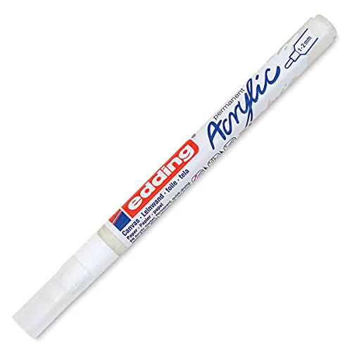 Edding 5300 Acrylmarker - wasserfester Acrylstift für Leinwand und Holz