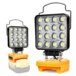 Edtran Akku Lampe für Dewalt 20V - Kabellose LED Arbeitsleuchte mit USB-Aufladung