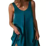 Ekouaer Sexy Satin Nachtkleid für Damen mit V-Ausschnitt – Sommer Sleepwear
