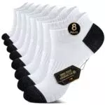 EKSHER Damen Sneaker Socken - Atmungsaktive Sportsocken mit Frotteesohle