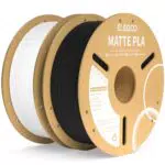 ELEGOO Matte PLA Filament Matte Schwarz 1KG, 1.75mm 3D Drucker Filament Maßgenauigkeit +/- 0.02mm