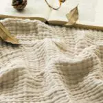 EMME Baumwoll-Bettdecke, weiches Musselin, atmungsaktiv, Ganzjahresdecke