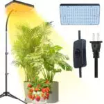 EU-Eurostecker Pflanzenlampe 25W Vollspektrum mit Ständer und Höhenverstellung