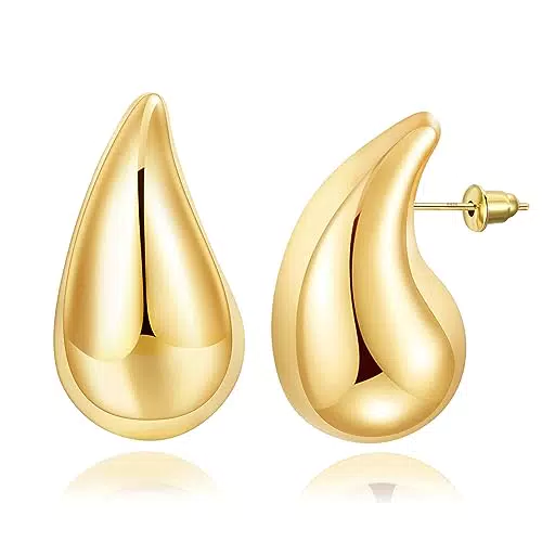 EXGOX 925 Sterling Silber für Damen, Dünne Silber Creolen Ohrringe Runde Große Kreolen