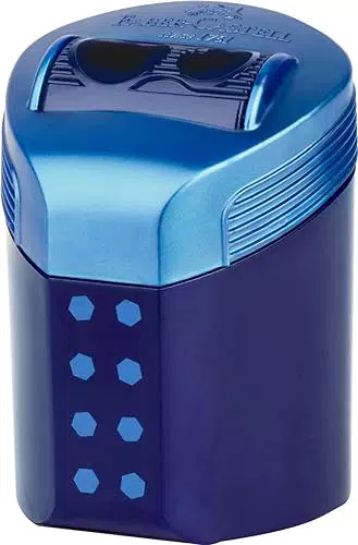 Faber-Castell Doppellochspitzer Box RollOn – Professioneller Anspitzer für Schule und Büro