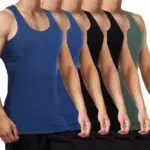 FALARY Herren Tank Top aus gekämmter Feinripp Baumwolle